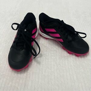 Adidas Kids Black and Pink Cleats